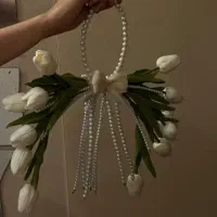دسته گل روبانی