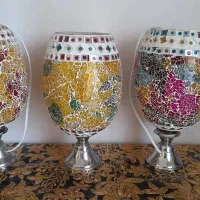 فروش دو عدد چراغ خواب وسطی گلدان