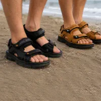 کفش صندل مردانه تابستانی مدل Sina Shoes -مشکی ویژه