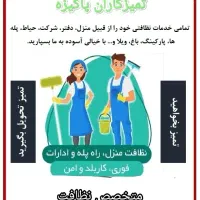 خدمات نظافتی تمیزکاران پاکیزه (با نیروی تند و تیز)