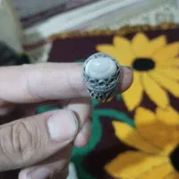 انگشتر باباقوری عقیق رگه دار