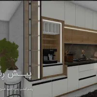 ساخت انواع کابینت وکمد دیواری درب های چوبی