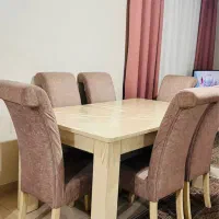 فروش میز ناهار خوری۶نفره(تبدیلی به۸نفره)