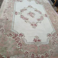 دو عدد فرش ۹ متری نخ ابریشم کاملانو سالم تمیز