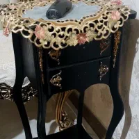 میز تلفن چوبی