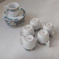 ۶ عدد غنجان ونعلبکی قدیمی