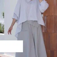 شومیز لینن با دامن شلواری