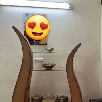 بوفه چوبی شیک جاکفشی قدی آینه دار و لوازم منزل