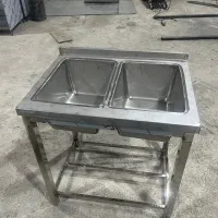 میز استیل مرادی/سینک صنعتی/آبچکان استیل