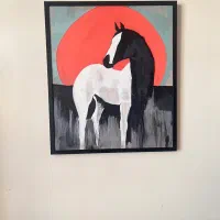 تابلو نقاشی اسب