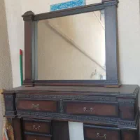 آینه و کنسول چوبی