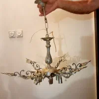 یک جفت لوستر برنزی