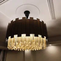 لوستر مدل تاج(کریستالی-شامپاینی)