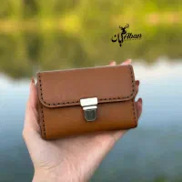 کیف کارت با چرم طبیعی دست دوز