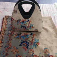 روسری دست دوز به همراه کیف ست