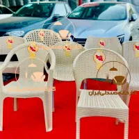 میز و صندلی پلاستیکی طرح ذولفقارنهارخوری  حصیری