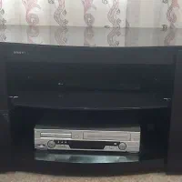 میز تلویزیون MDF مشکی رنگ برند برایت (در حد نو)