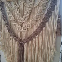 دیوار کوب مکرومه
