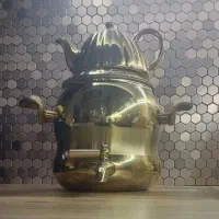 کتری قوری طلایی ۶لیتری ترک