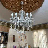 دو عدد لوستر مدرن و لوکس بلوری