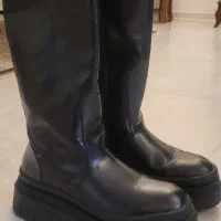 بوت مشکی بلند خارجی زارا