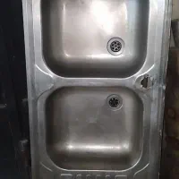 سینک ظرفشویی دوقلو تمیز براق