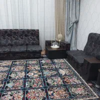 مبل ۸نفره قهوه ای کاملا سالم اسکلت محکم