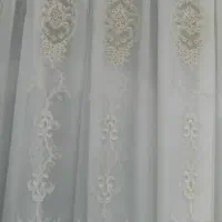 پرده  حریر طرح گل*