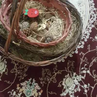 سه عدد سبد حصیری