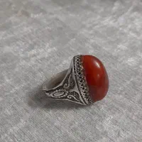انگشتر قدیمی با عقیق قدیمی