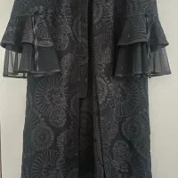 مانتو مشکی مجلسی در حد نو سایز ۴۴