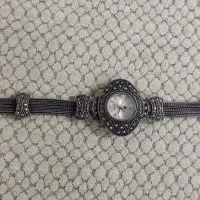 ساعت نقره سیاه قلم