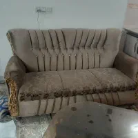 تخت خواب و مبل هفت نفره و بخاری