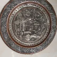 سینی مسی قدیمی پرکار