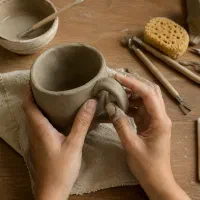 کلاس تابستانه سفالگری، تجربه ساختن دستسازه گِلی