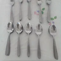 ۵ دست قاشق چنگال استیل ساخت ژاپن