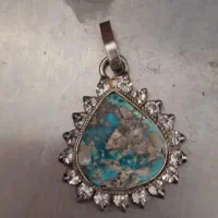پلاک نقره فیروزه