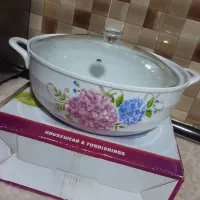 تابه درب دار سرامیکی بزرگ