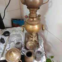 سماور زوغالی قدیمی تمام برنج