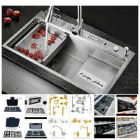 پخش پک هود گاز توکار رومیزی سینگ گرانیتی KS9825