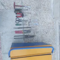 جعبه ابزار اچار قیچی گازانبر انردست سوهان