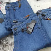 شلوار لی. کتان. پارچه ای