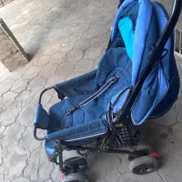 کالسکه، کریر بچه. آبی سورمه ای