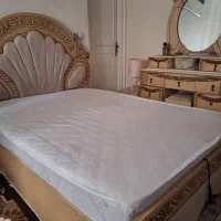 تخت دو نفره و تشک و جک زیر تخت
