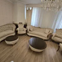 مبلمان ۷ نفره با ناهارخوری ۶ نفره کاملا سالم