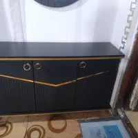 کنسول سه درب مشکی طلایی