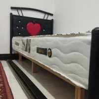 تخت یک نفره نوجوان با کفی تخت و تشک رویال نو