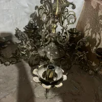 لوستر برنجی ۵ شاخه ۱۰ کیلویی