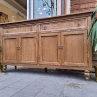 کنسول تمام چوب، ویترین کمد 00369