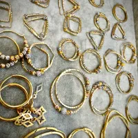 گوشواره حلقه ای طلا بدون اجرت